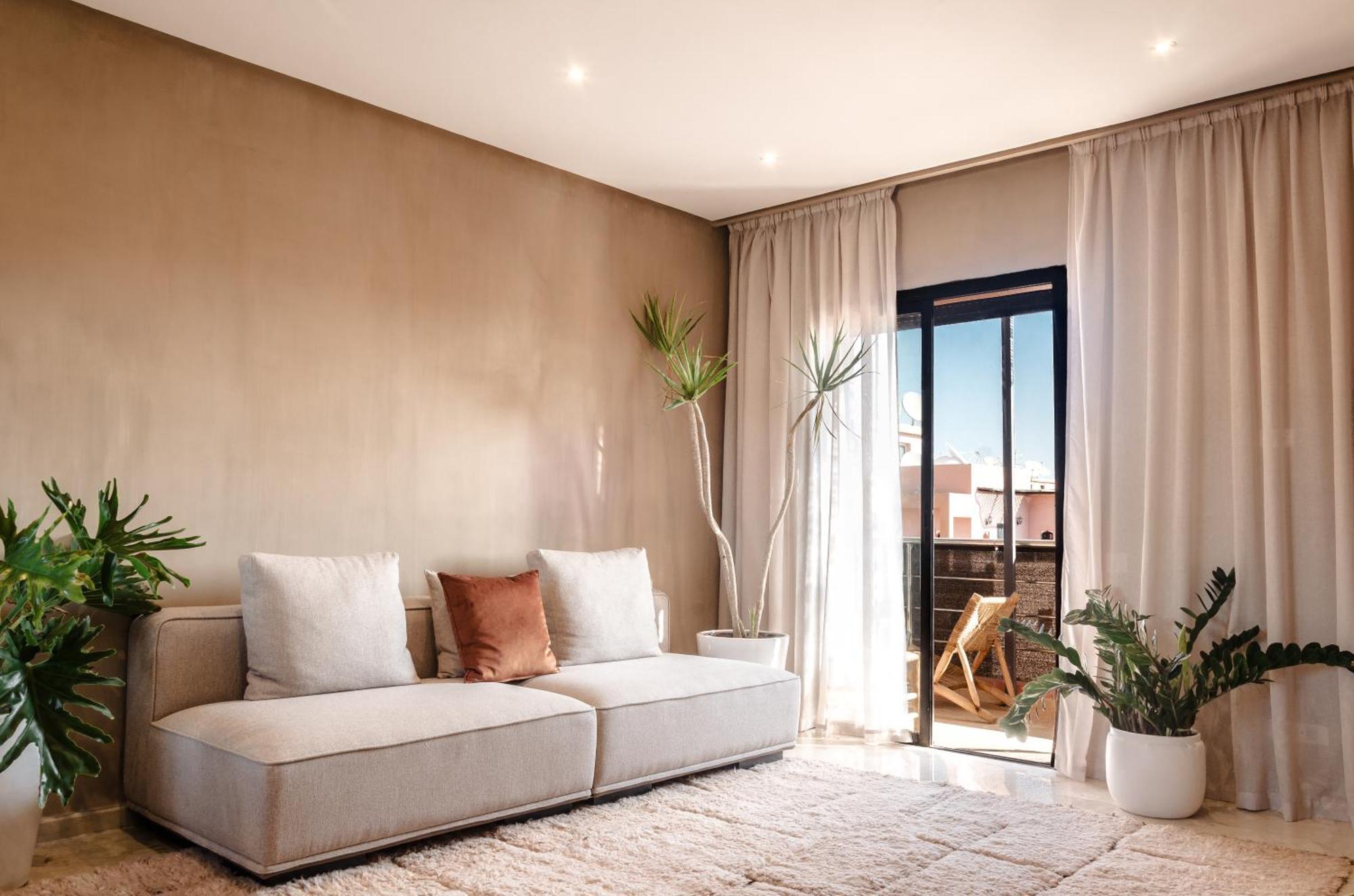 Large Stylish Gueliz With Pool Access Appartement Marrakesh